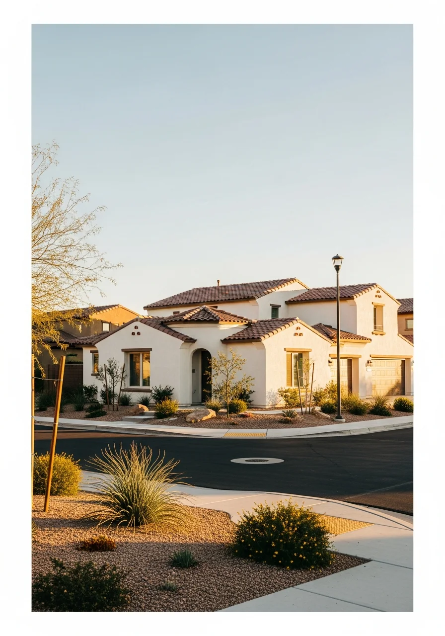 Chandler home exterior showing master-planned community design and Arizona-style construction.